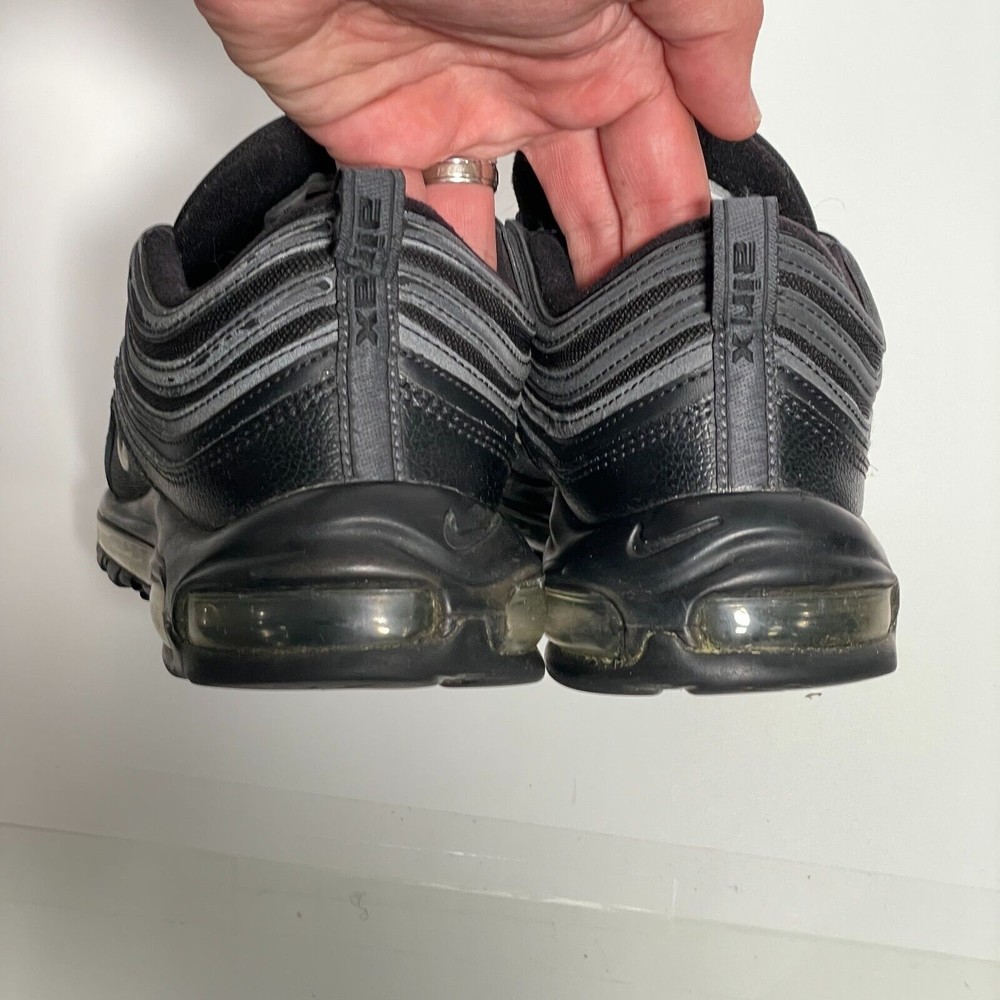 Nike Air Max 97 Triple Black White Anthracite Sneakers 921826-015 Mens Size 11 - Picture 5 of 12